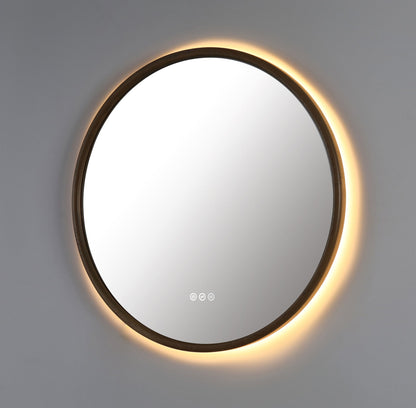 Mirror ZEN 30-inch Pecan Oak (with LED Lighting)