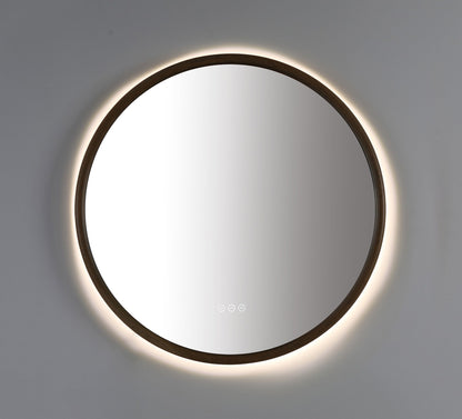 Mirror ZEN 30-inch Pecan Oak (with LED Lighting)