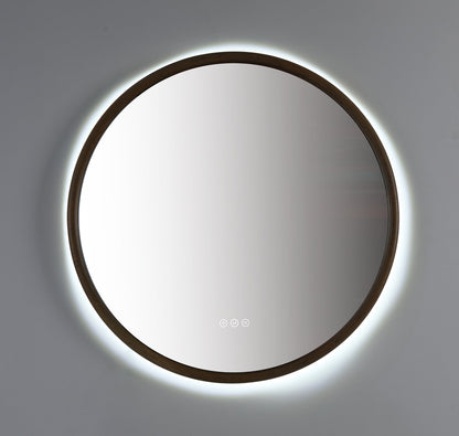 Mirror ZEN 36-inch Pecan Oak (with LED Lighting)