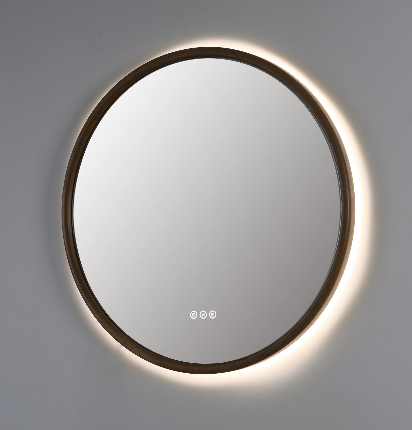 Mirror ZEN 36-inch Pecan Oak (with LED Lighting)