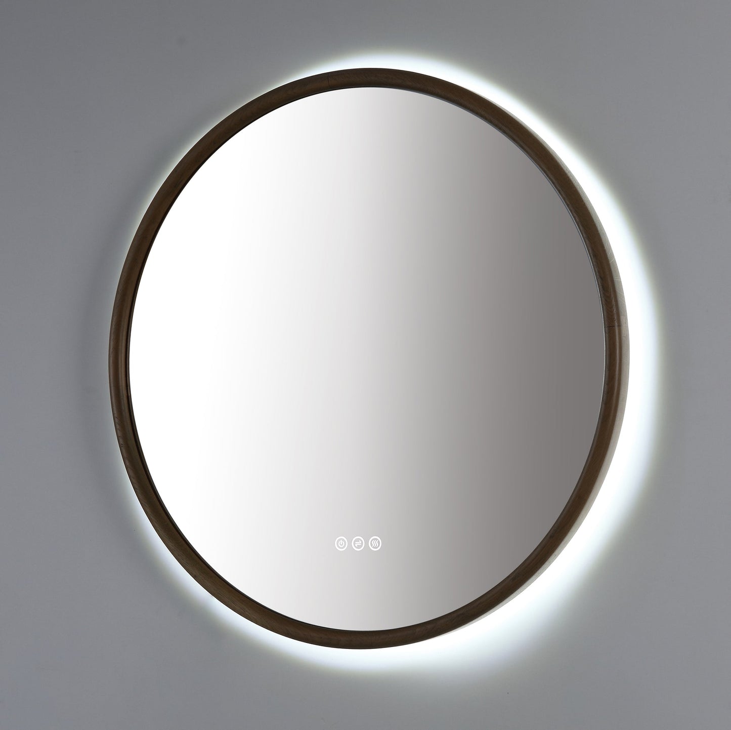 Mirror ZEN 36-inch Pecan Oak (with LED Lighting)
