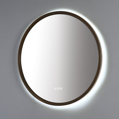 Mirror ZEN 36-inch Pecan Oak (with LED Lighting)