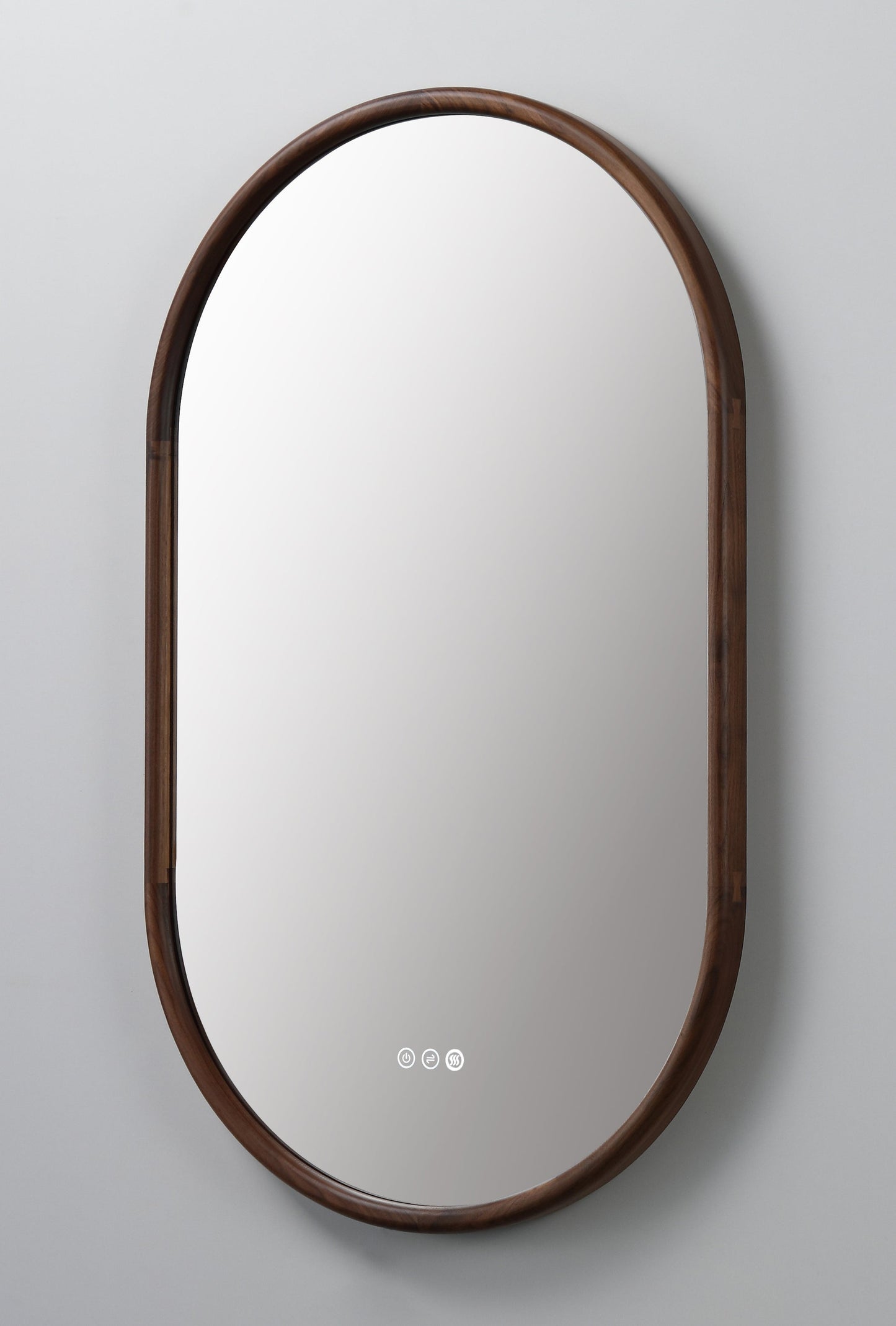 Mirror ZEN 24-inch Walnut (with LED Lighting)
