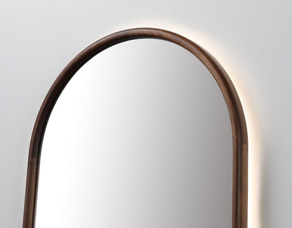 Mirror ZEN 24-inch Walnut (with LED Lighting)