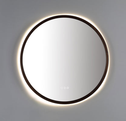 Mirror ZEN 30-inch Walnut (with LED Lighting)