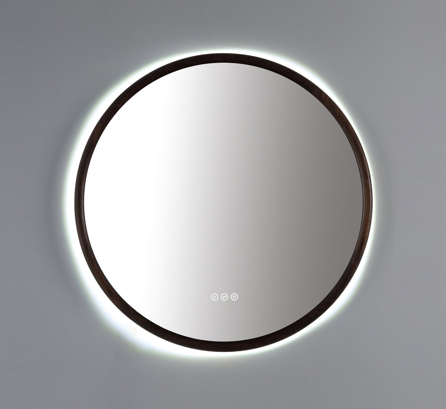 Mirror ZEN 30-inch Walnut (with LED Lighting)