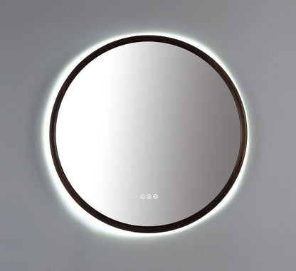 Mirror ZEN 30-inch Walnut (with LED Lighting)