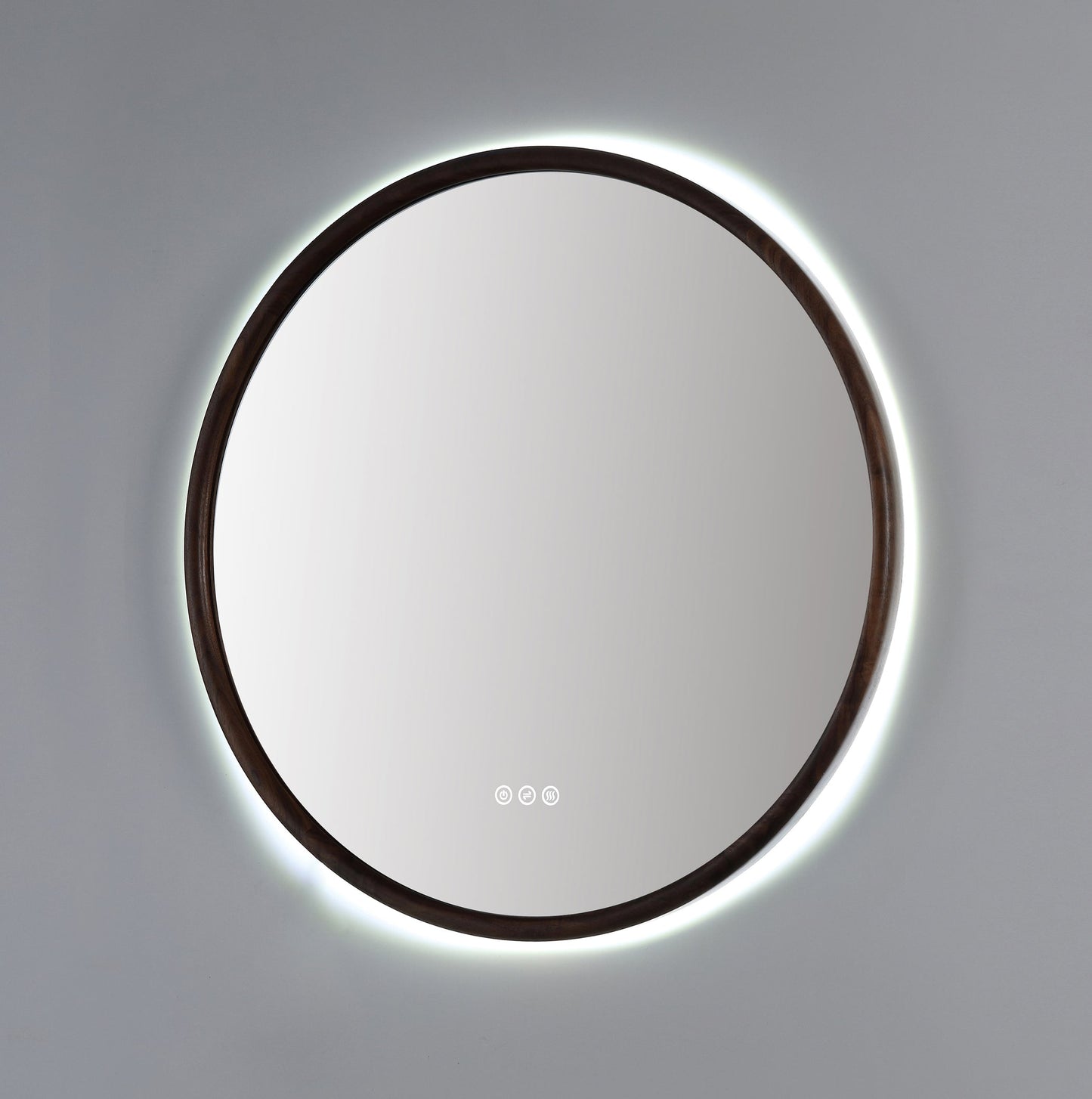 Mirror ZEN 30-inch Walnut (with LED Lighting)