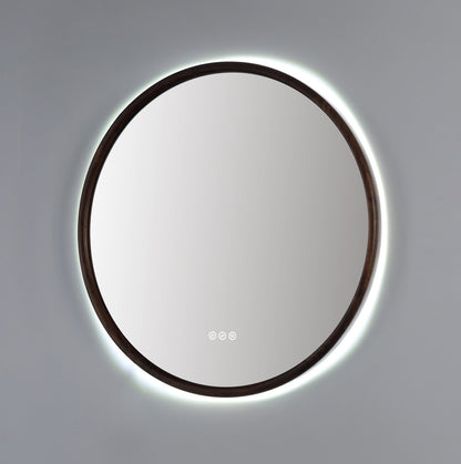 Mirror ZEN 30-inch Walnut (with LED Lighting)