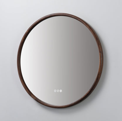 Mirror ZEN 30-inch Walnut (with LED Lighting)