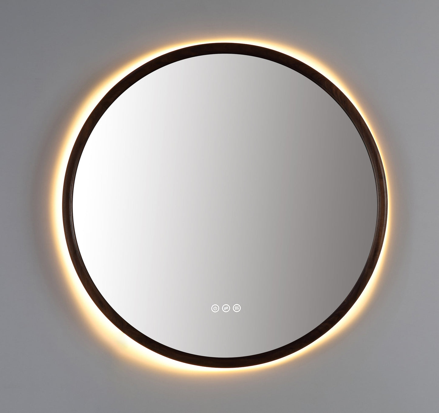 Mirror ZEN 36-inch Walnut (with LED Lighting)
