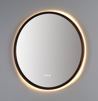 Mirror ZEN 36-inch Walnut (with LED Lighting)