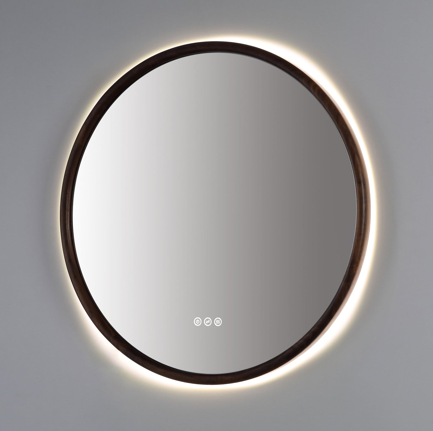 Mirror ZEN 36-inch Walnut (with LED Lighting)