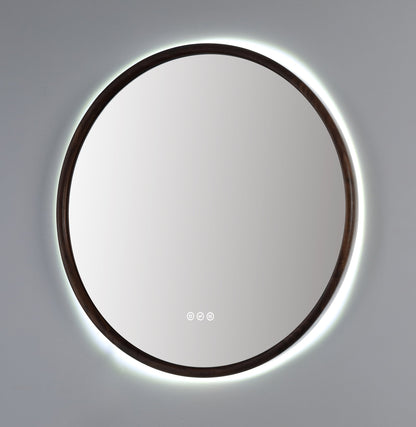 Mirror ZEN 36-inch Walnut (with LED Lighting)