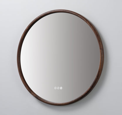Mirror ZEN 36-inch Walnut (with LED Lighting)