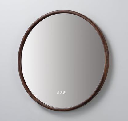Mirror ZEN 36-inch Walnut (with LED Lighting)