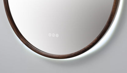 Mirror ZEN 36-inch Walnut (with LED Lighting)