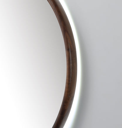 Mirror ZEN 36-inch Walnut (with LED Lighting)