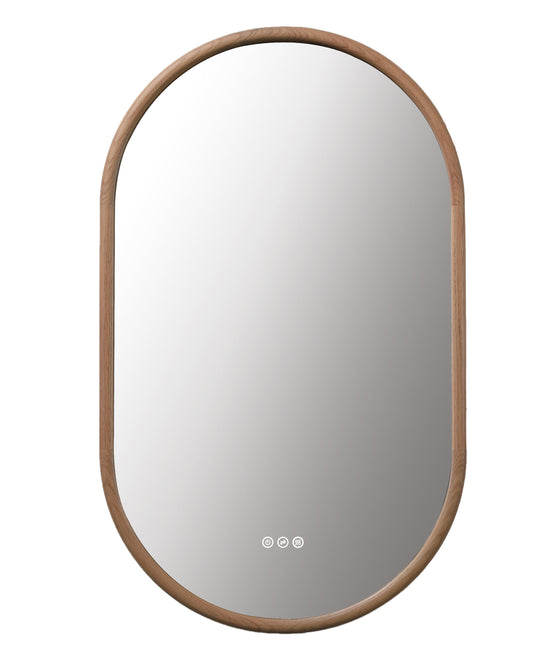 Mirror ZEN 24-inch Whitewash Oak (with LED Lighting)