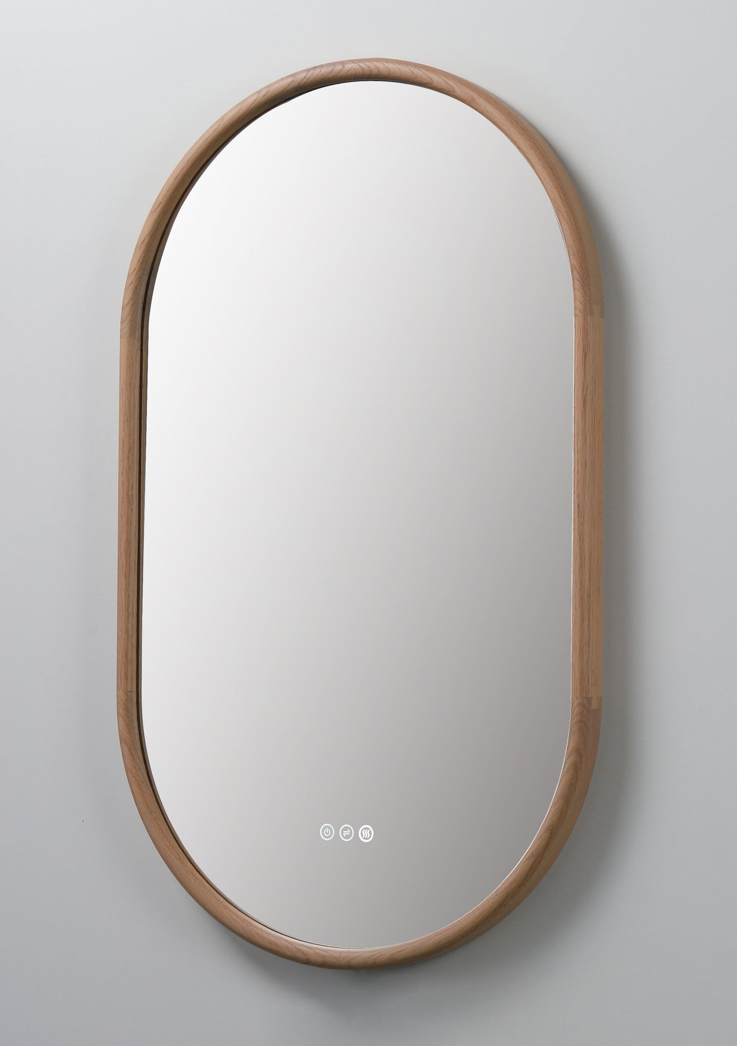 Mirror ZEN 24-inch Whitewash Oak (with LED Lighting)