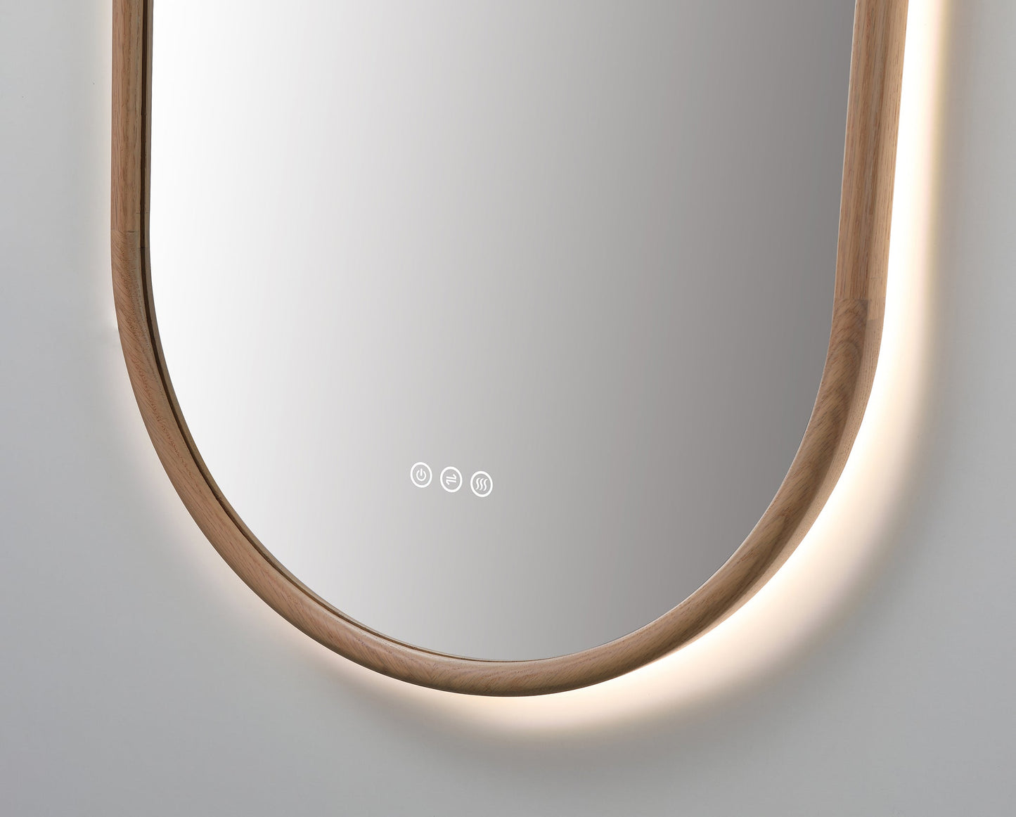 Mirror ZEN 24-inch Whitewash Oak (with LED Lighting)