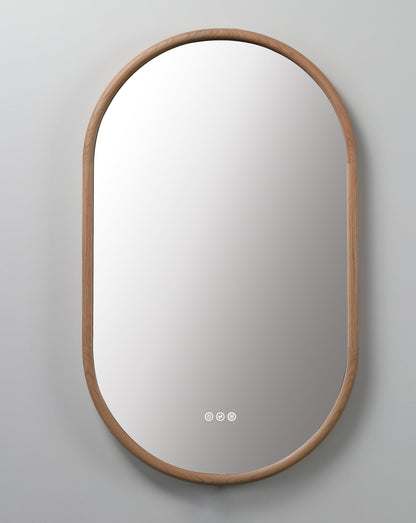 Mirror ZEN 24-inch Whitewash Oak (with LED Lighting)