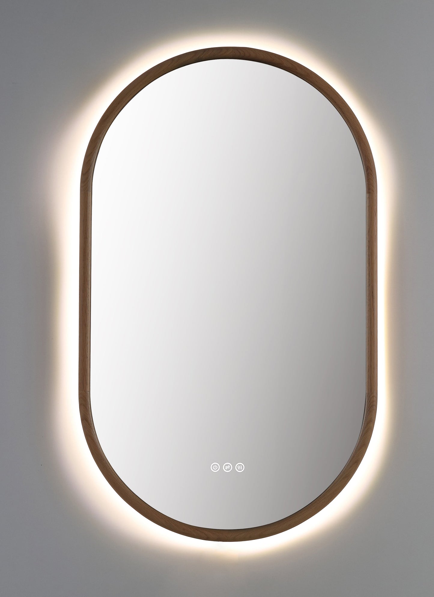 Mirror ZEN 24-inch Whitewash Oak (with LED Lighting)
