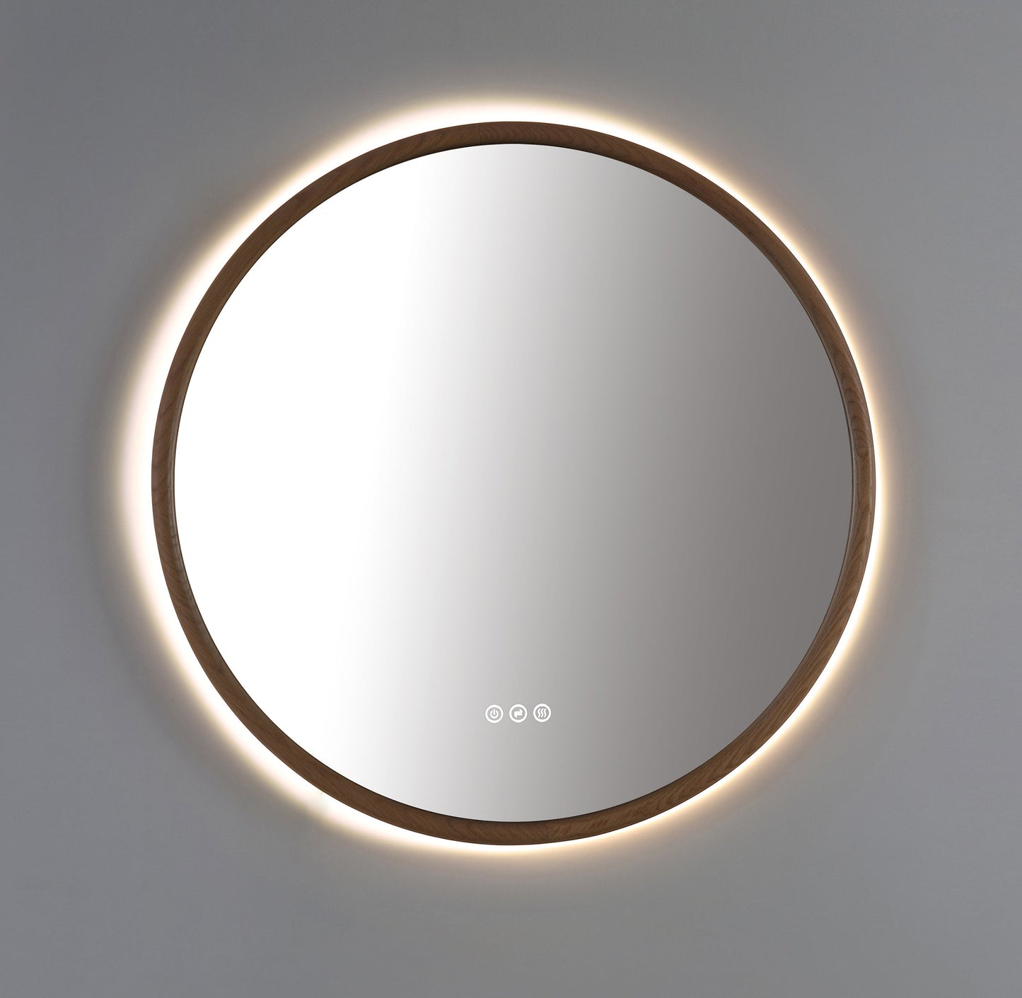 Mirror ZEN 30-inch Whitewash Oak (with LED Lighting)