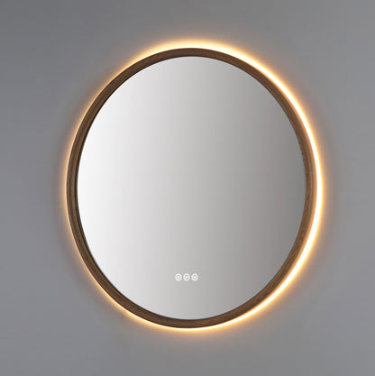 Mirror ZEN 30-inch Whitewash Oak (with LED Lighting)