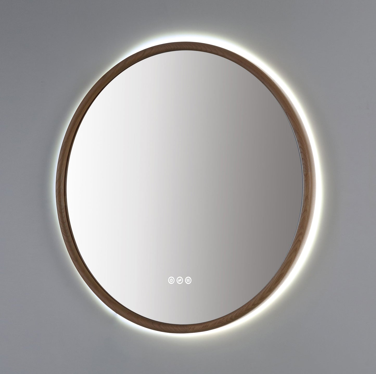 Mirror ZEN 30-inch Whitewash Oak (with LED Lighting)