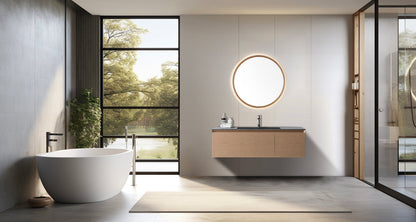 Mirror ZEN 36-inch Whitewash Oak (with LED Lighting)
