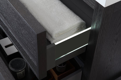 ANNECY 48” CHARCOAL OAK FREESTANDING MODERN BATHROOM VANITY