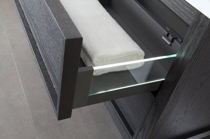 ANNECY 48” CHARCOAL OAK FREESTANDING MODERN BATHROOM VANITY