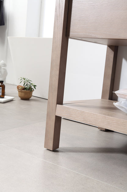 BIBURY 48” CHESTNUT OAK FREESTANDING MODERN BATHROOM VANITY