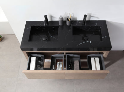 BIBURY 48” CHESTNUT OAK FREESTANDING MODERN BATHROOM VANITY