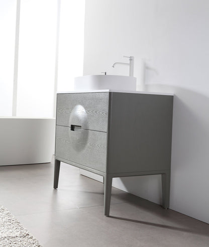 COLMAR 36” OLIVE GREEN FREESTANDING MODERN BATHROOM VANITY