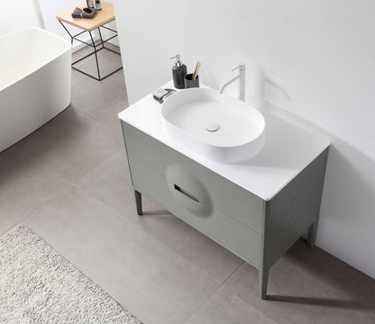 COLMAR 48” OLIVE GREEN FREESTANDING MODERN BATHROOM VANITY