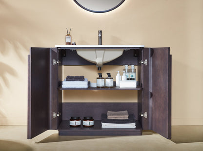 PARMA 36” ESPRESSO OAK FREESTANDING BATHROOM VANITY