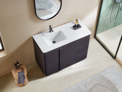 PARMA 48” ESPRESSO OAK FREESTANDING BATHROOM VANITY