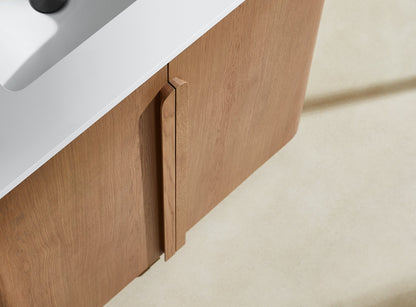 PARMA 36” NATURAL TEAK FREESTANDING BATHROOM VANITY