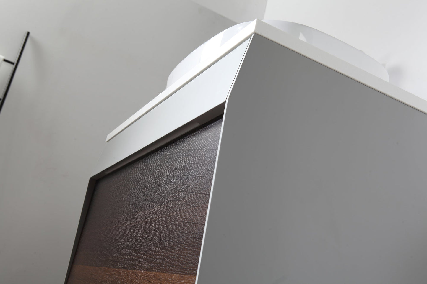 RONDA 30” SMOKE GRAY OAK WALL MOUNT MODERN BATHROOM VANITY