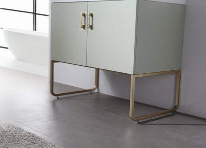 VEEMON 36” PINE MIST DUAL MOUNT MODERN BATHROOM VANITY