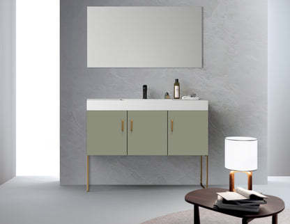 VEEMON 48” PINE MIST DUAL MOUNT MODERN BATHROOM VANITY