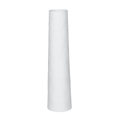A Poetic Space White Porcelain Flower Vase with Embossed Flower Names Decoration product image