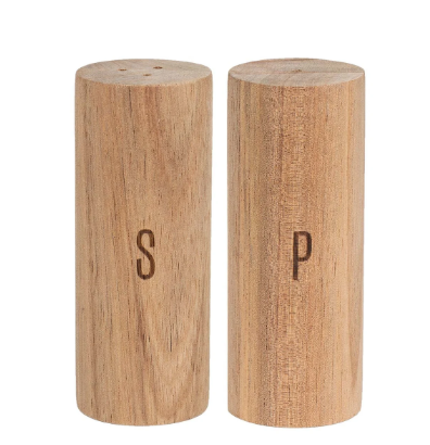 Acacia Wood Salt and Pepper Shaker Set – Scandinavian Design
