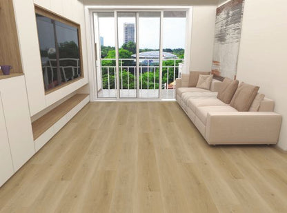 Amber Oak SPC Flooring – DF-0104 room view