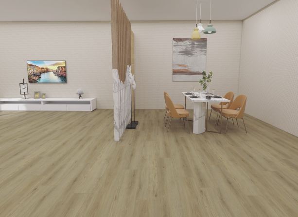 Antique Oak SPC flooring room view