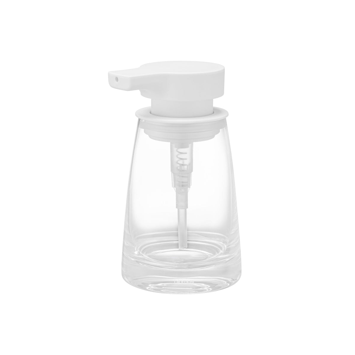 AVA glass soap dispenser in White