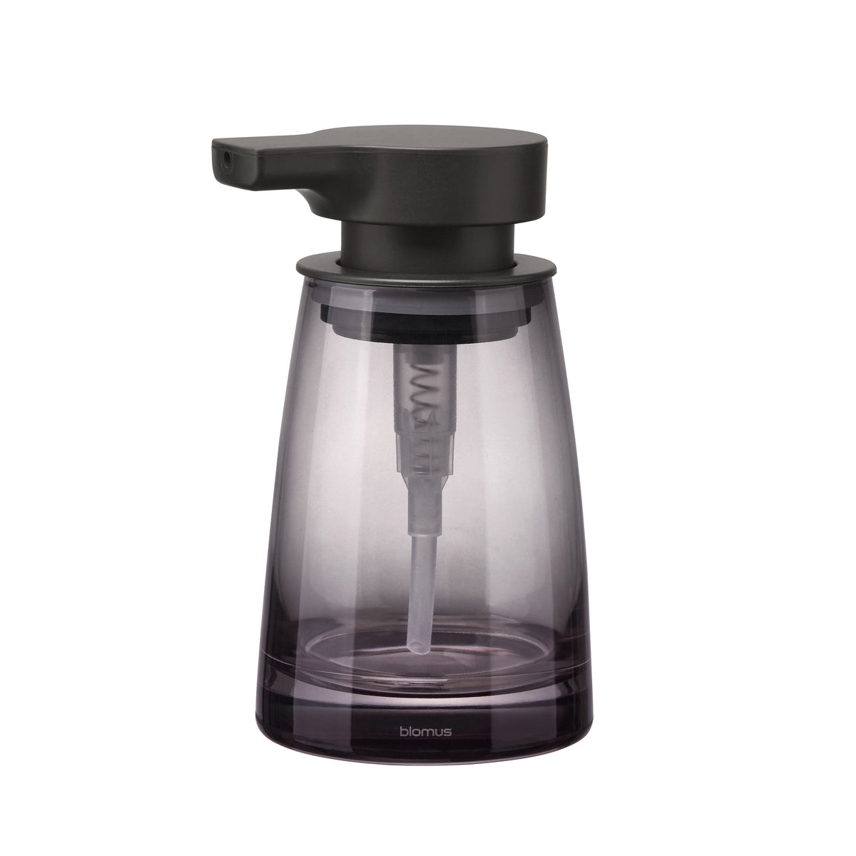 AVA glass soap dispenser in Black