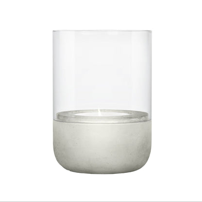CALMA Hurricane Lamp for Tealight Concrete